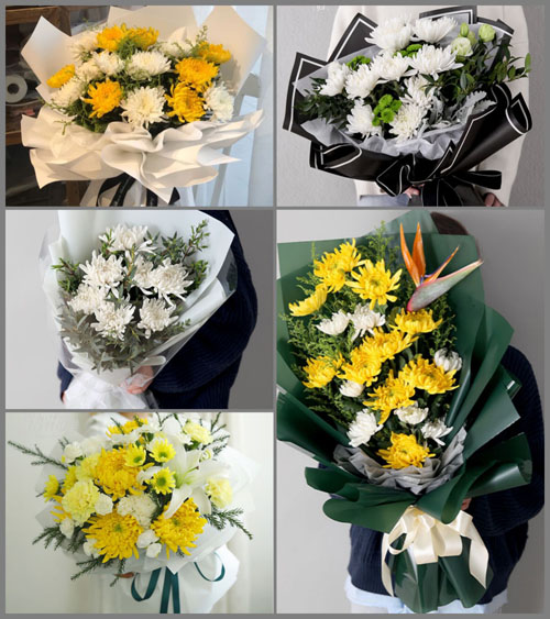 河北邯郸永年区讲武乡白事花束代送